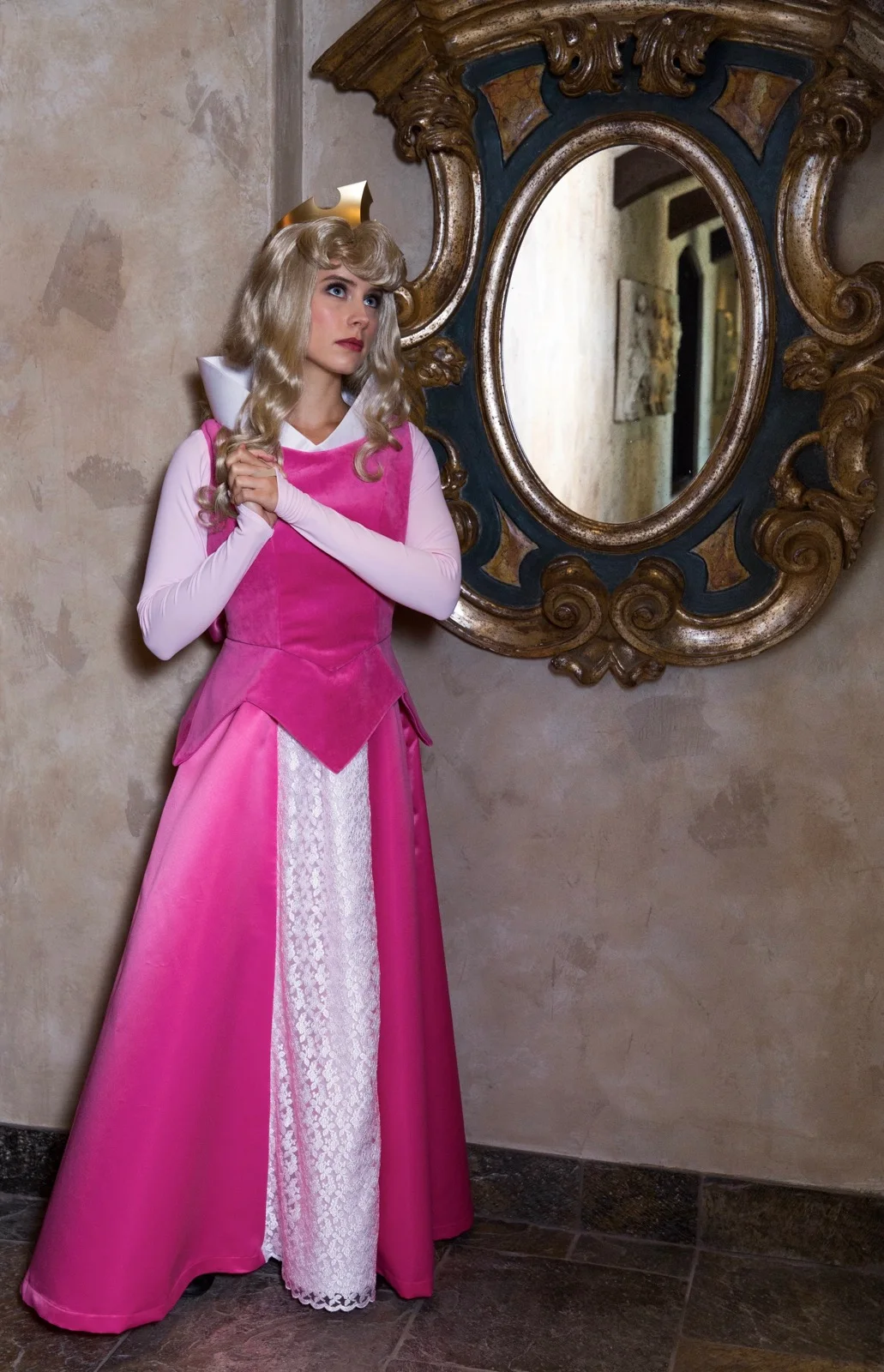 Sleeping Beauty party character in Miami