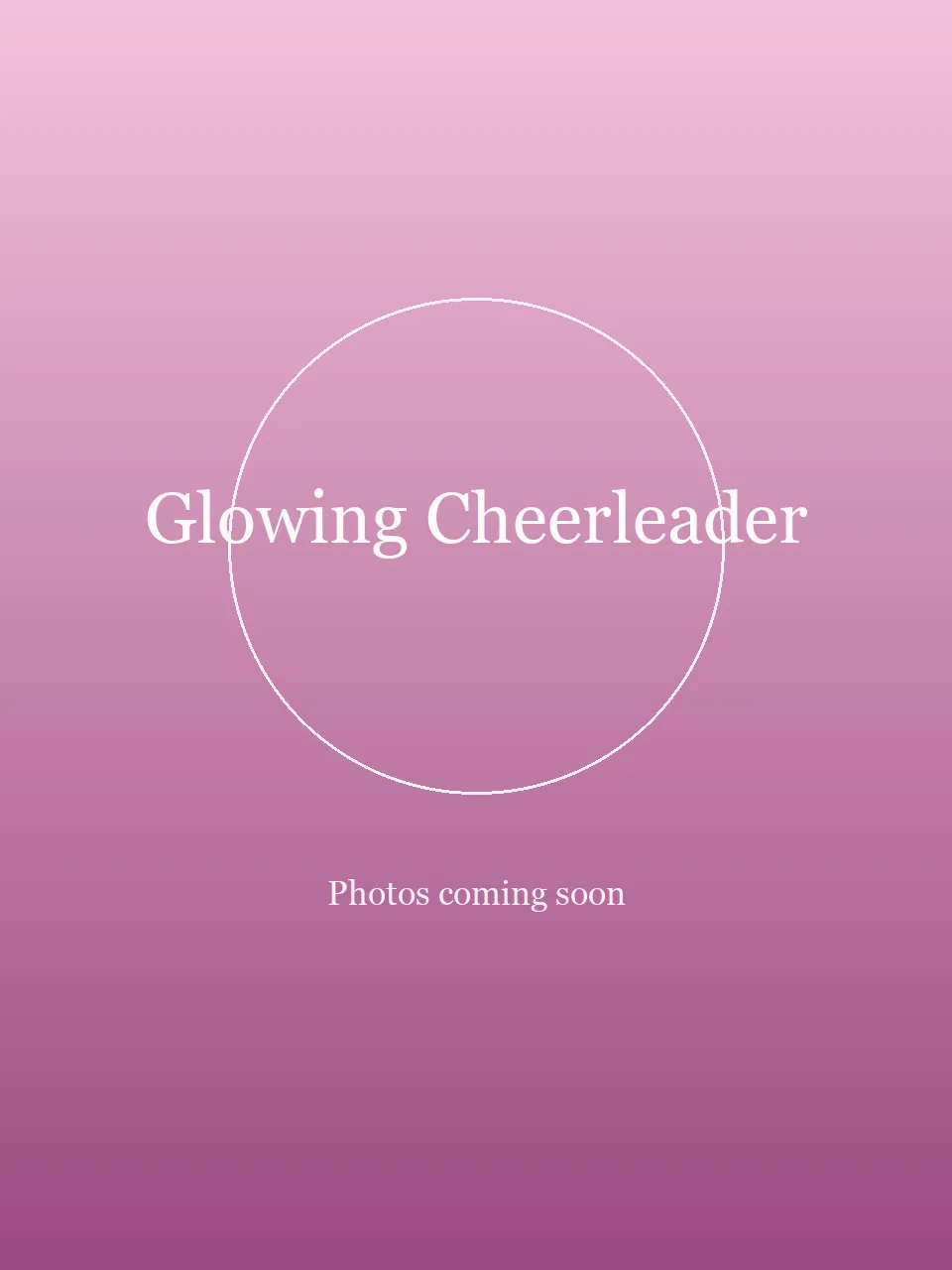 Glowing Cheerleader party character in Miami