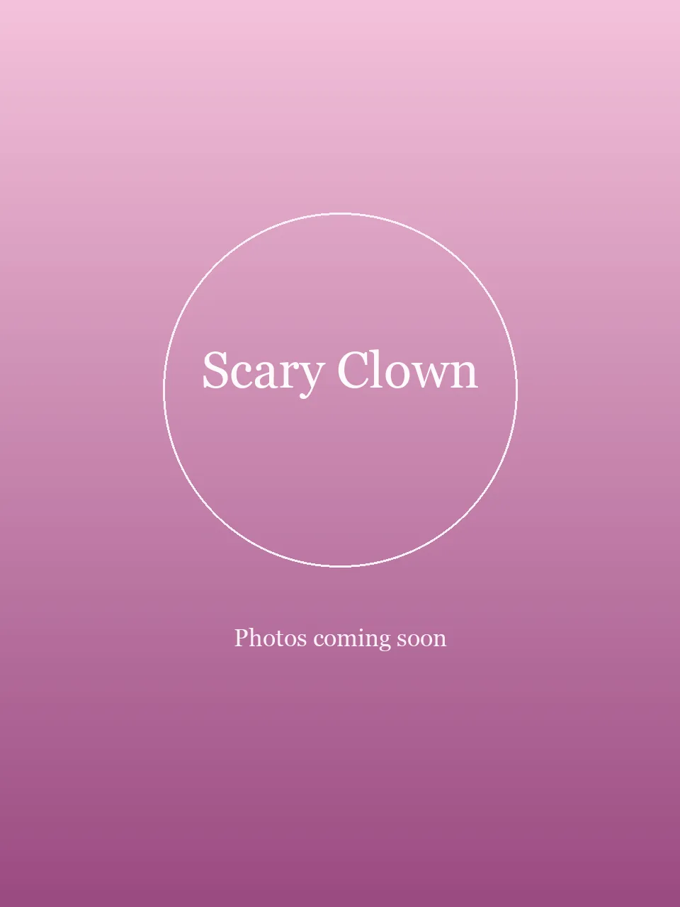 Sinister Circus Clown party character in Miami