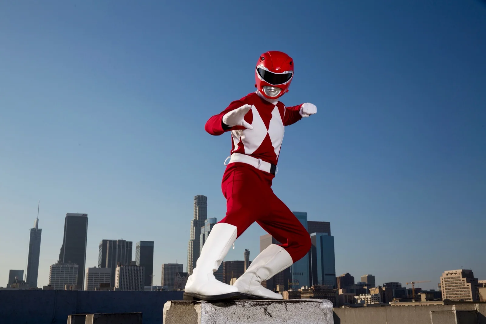 Red Power Hero party character in Miami