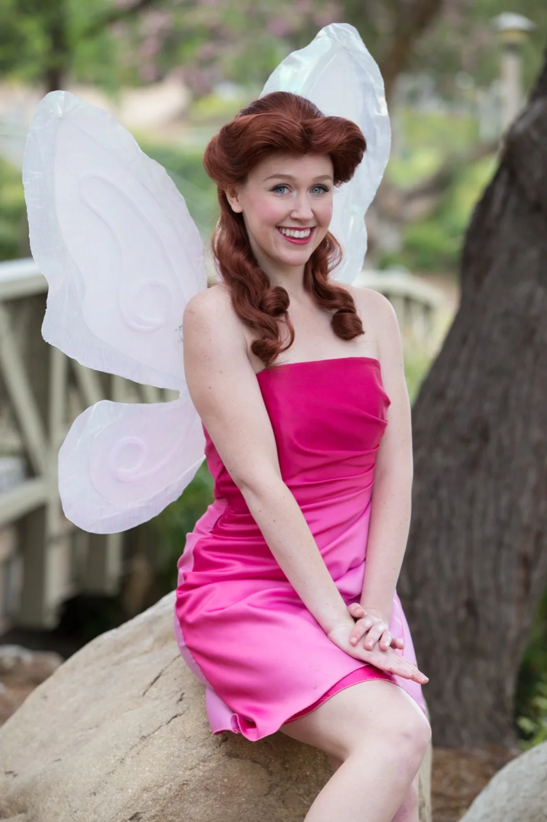 Pink Fairy party character in Miami