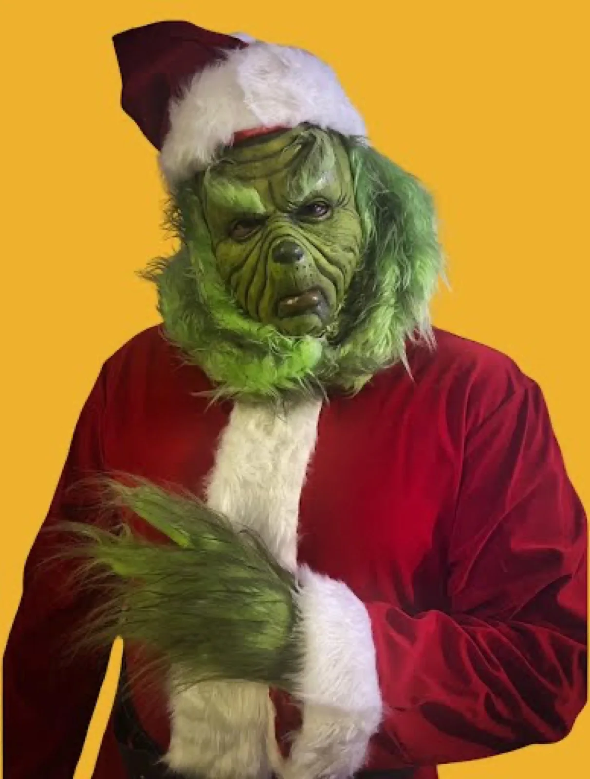 Holiday Grump party character in Miami