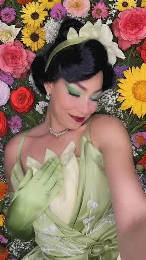 Frog Princess party character in Miami
