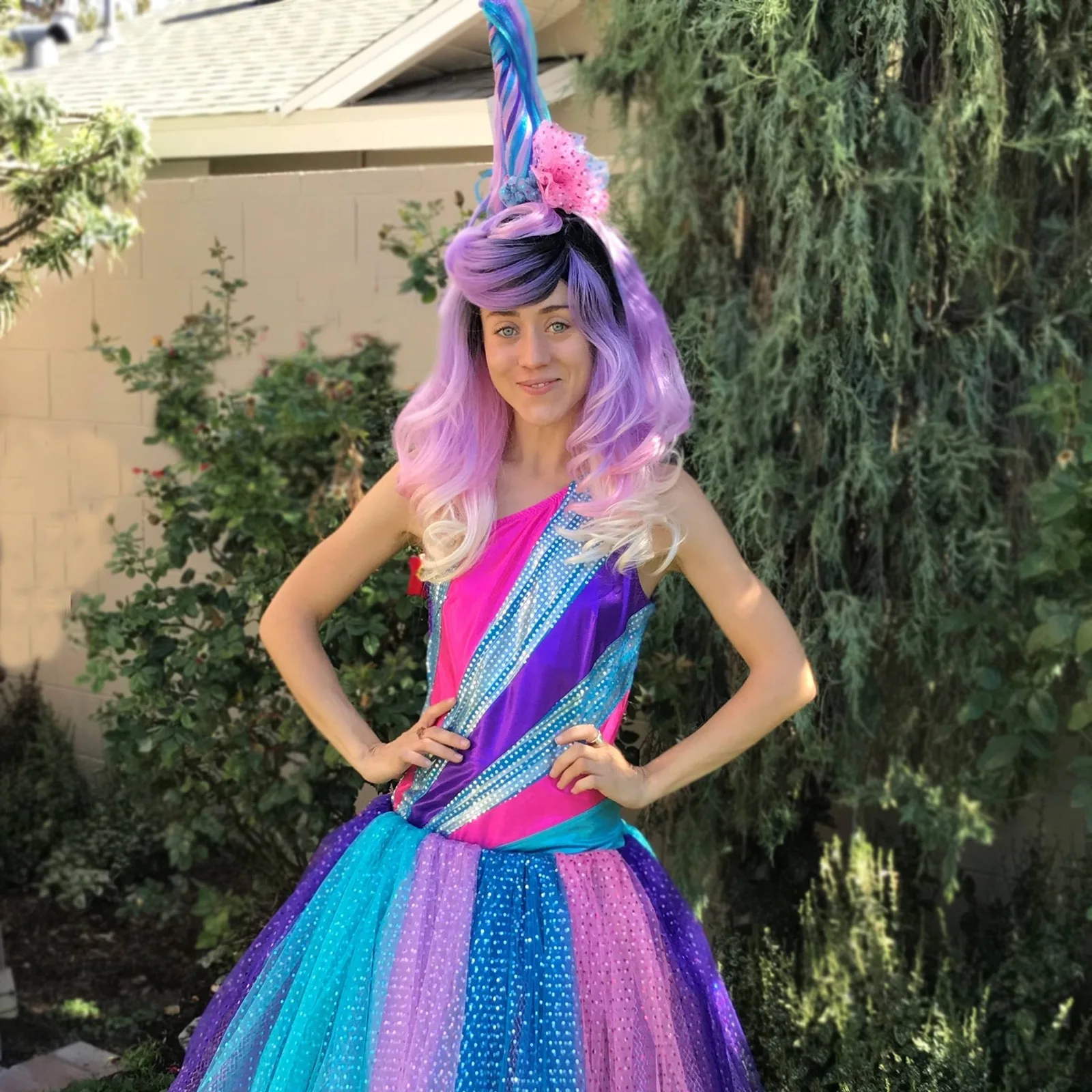 Unicorn Princess party character in Miami