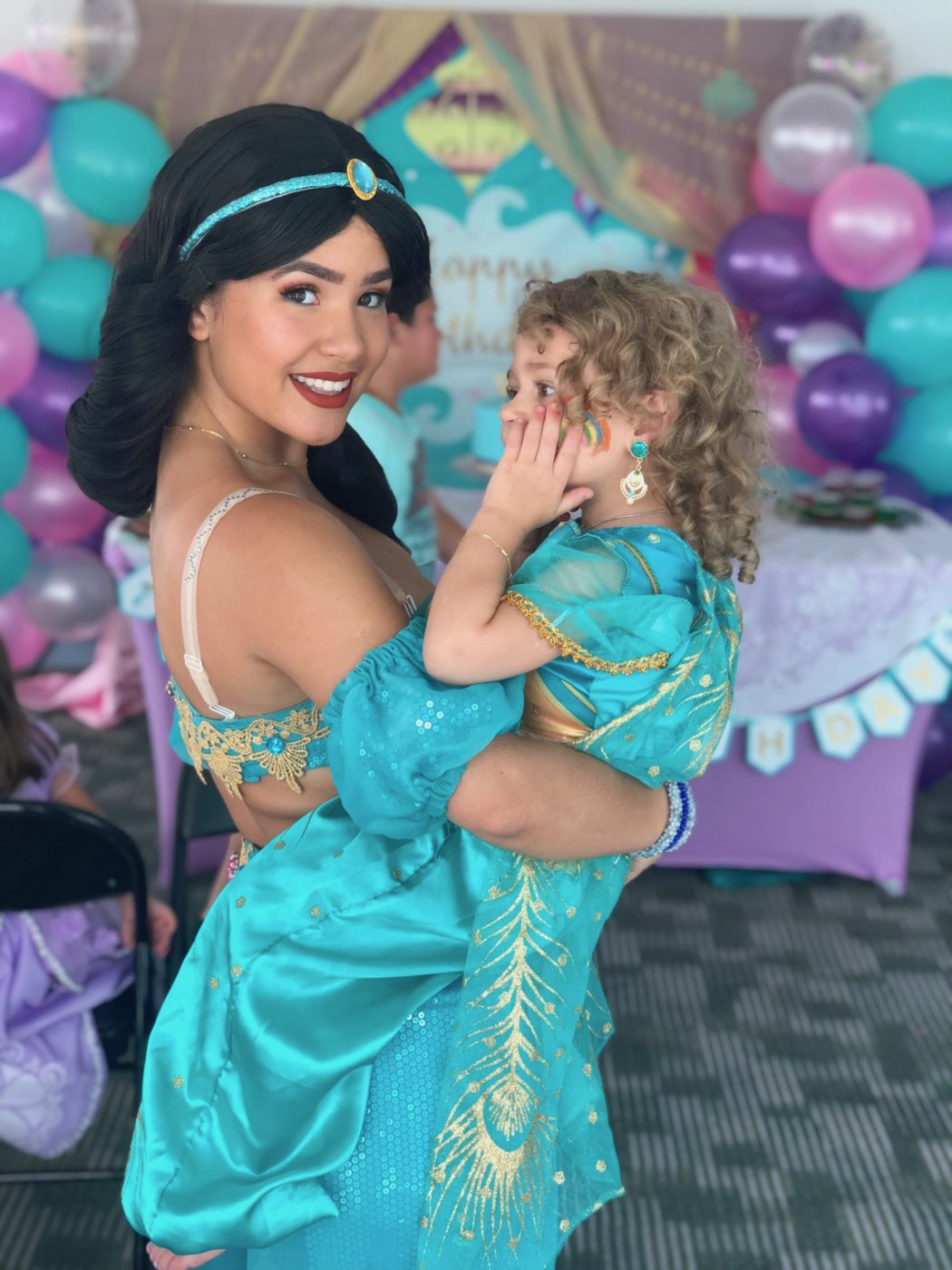open lace back dress 2019 Aladdin Jasmine Costume Outfit Halloween Princess Dress Cospaly, Female / XXL